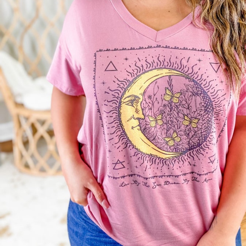 Sun and moon t shirt